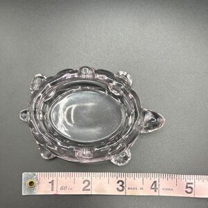 Clear Glass Turtle ashtray